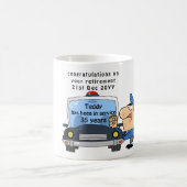 警察官おもしろいの引退マグパーソナライズされた コーヒーマグカップ (中央)