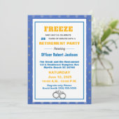 警察官おもしろいの退職パーティーの凍結 招待状 (スタンド正面)