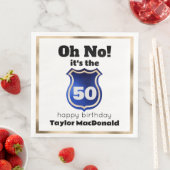 警察官おもしろいバッジ50誕生日 (インサイチュ)