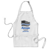 警察官おもしろいパーソナライズされた素晴らしBBQ スタンダードエプロン (正面)