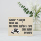 警察官から走ること ポストカード (スタンド正面)