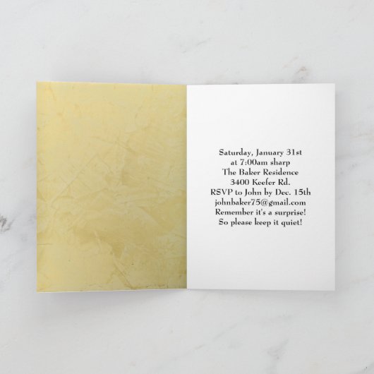 警察官が誕生日パーティーの招待を驚かす 招待状