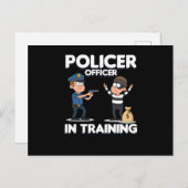 警察官が警官の贈り物を訓練する警察官 ポストカード (正面/裏面)