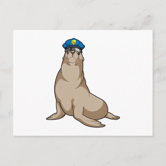 警察官としてのセイラ ポストカード (正面)