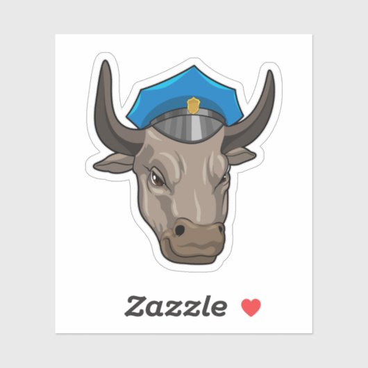 警察官としての強気 シール (シート)