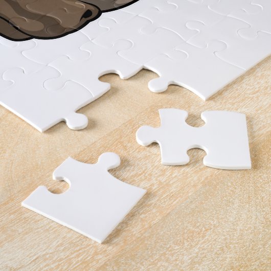 警察官としての強気 ジグソーパズル (側面)