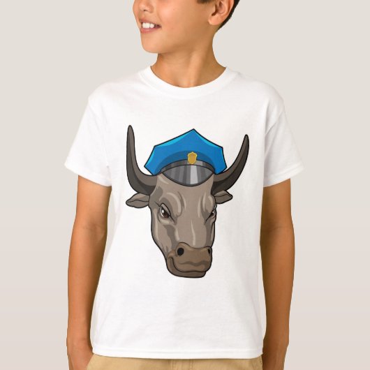 警察官としての強気 Tシャツ (正面)
