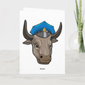 警察官としての雄牛 カード (裏面)