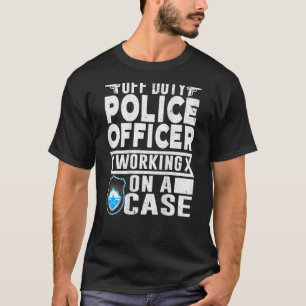 警察官のための警察のバックプリント Tシャツ