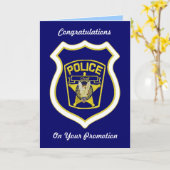 警察官のカスタムプロモーションカード カード (黄色い花)