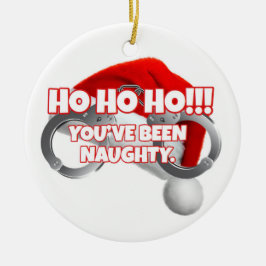 警察官のクリスマスプレゼント セラミックオーナメント