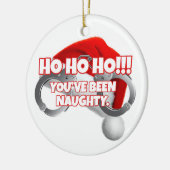 警察官のクリスマスプレゼント セラミックオーナメント (左)