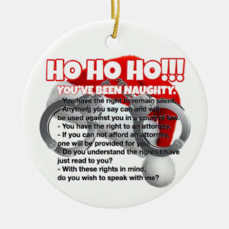 警察官のクリスマスプレゼント セラミックオーナメント