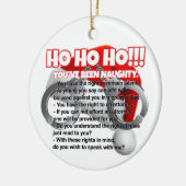 警察官のクリスマスプレゼント セラミックオーナメント (左)