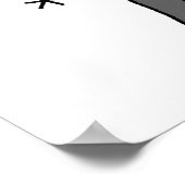 警察官のスティックスフィギュア ポスター (角)