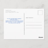 警察官のハート法執行Thank You Pos ポストカード (裏面)