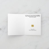 警察官のバッジ　クリスマスツリー　グリーティングカード カード (内部)