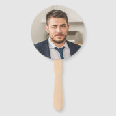 警察官のパーティー薄い青い線のお祝い ハンドファン (裏面)