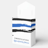 警察官のパーティー薄い青い線のお祝い フェイバーボックス (オープン)