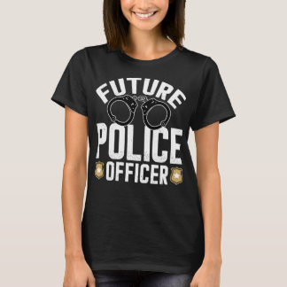 警察官の仮装おもしろい警官の少年 Tシャツ