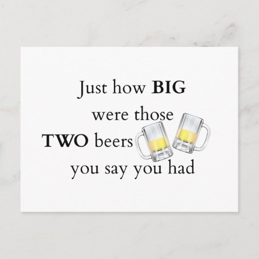 警察官の冗談、どの程度。 ポストカード (正面)