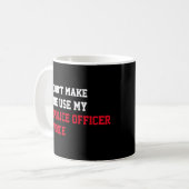 警察官の声を使わせるな コーヒーマグカップ (正面左)