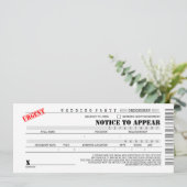 警察官の婚約書 護衛 楽しい プロポーズ 招待状 (スタンド正面)