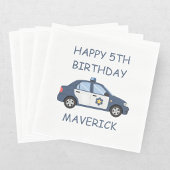 警察官の子供の誕生日パーティー スタンダードランチョンナプキン