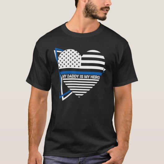 警察官の法執行パパ私のパパは私 Tシャツ (正面)
