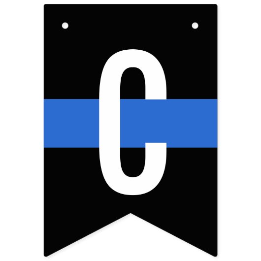 警察官の法執行祝い バンティングフラッグ (第2の旗)