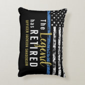 警察官の法執行退職 アクセントクッション (裏面(縦))