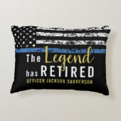 警察官の法執行退職 アクセントクッション (裏面)