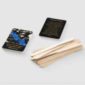 警察官の祈りの言葉カード法執行卒業 ハンドファン (組立なし)