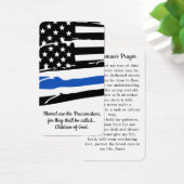 警察官の祈りの言葉カード法執行役員 (デスク)