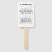 警察官の祈りの言葉カード警察の卒業祝い ハンドファン (裏面)