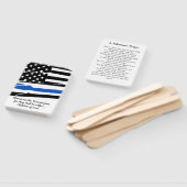 警察官の祈りの言葉カード警察の卒業祝い ハンドファン (組立なし)