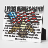 警察官の祈りの言葉板 フォトプラーク (側面)