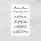 警察官の祈りの言葉法執行官 名刺 (正面)