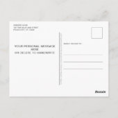 警察官の祈りの言葉薄いブルーライン ポストカード (裏面)