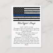 警察官の祈りの言葉薄い青い線 名刺 (正面)