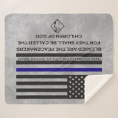 警察官の祈りの言葉賛美バイゴッドピーメーカー シェルパブランケット (正面(横))