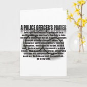 警察官の祈りの言葉 カード (黄色い花)