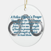 警察官の祈りの言葉 セラミックオーナメント (左)