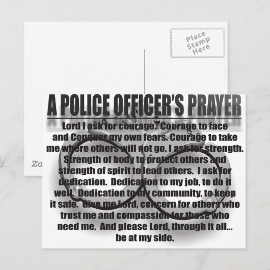 警察官の祈り ポストカード (正面/裏面)