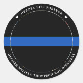 警察官の落ちたヒーローが永遠に生きる ラウンドシール (正面)