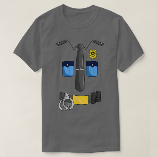 警察官の衣装警官の警官の保安官ハロ Tシャツ (デザイン正面)