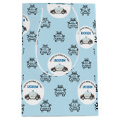 警察官の誕生日パーティー ミディアムペーパーバッグ (正面)