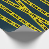 警察官の誕生日又は退職事務のユーモア ラッピングペーパー (角)