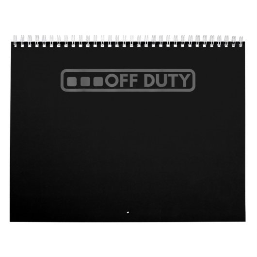 警察官の警察に最適なオフデューティ カレンダー (カバー)