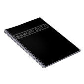 警察官の警察に最適なオフデューティ ノートブック (右側)